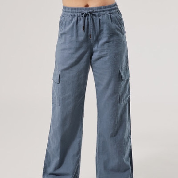 Pact Hemp Cotton Wide Leg Utility Cargo 